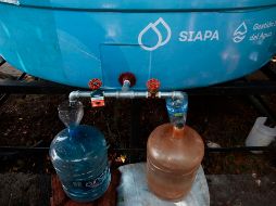 Para solicitar pipas gratuitas se puede llamar a la línea telefónica SIAPATEL 3668-2482 con atención las 24 horas del día. SIAPA / ARCHIVO