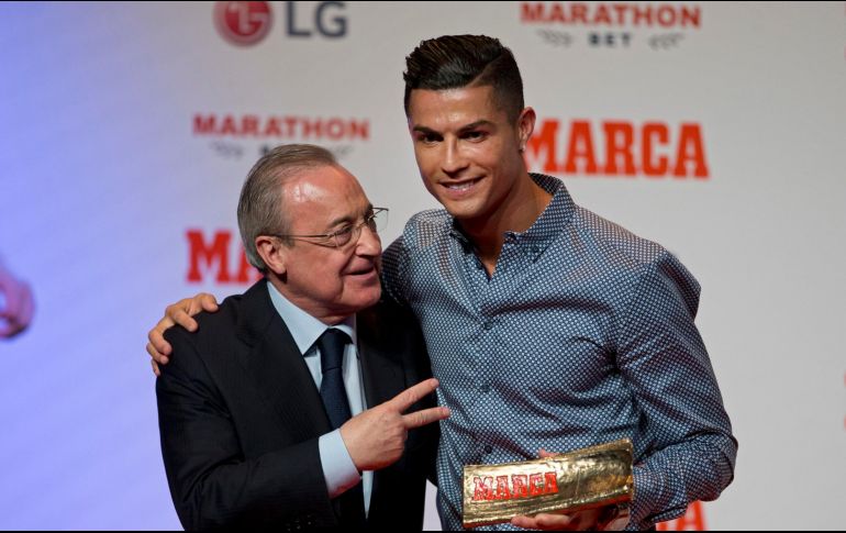 Preguntado por una posible vuelta de Cristiano Ronaldo, que jugó en el Real Madrid entre 2009 y 2018, Florentino fue tajante. AP / ARCHIVO