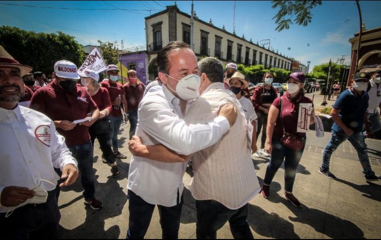 Alberto Maldonado se reúne con empresarios y comerciantes del Centro Histórico para recoger demandas que fortalezcan su proyecto. ESPECIAL