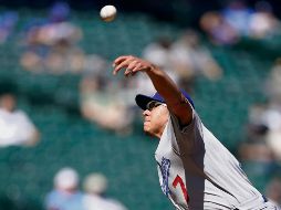 As. El pitcher de los Dodgers ponchó a 11 ayer, en la que fue su cuarta apertura de la temporada regular. AP