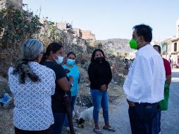 Salvador Cosío, lamentó la situación que viven vecinos de la colonia El cerrito, “la parte más olvidada”, dijo. ESPECIAL