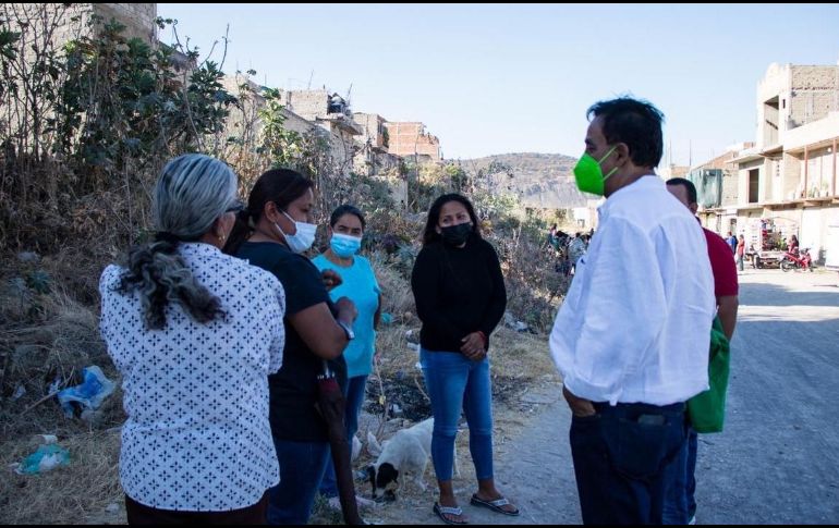 Salvador Cosío, lamentó la situación que viven vecinos de la colonia El cerrito, “la parte más olvidada”, dijo. ESPECIAL