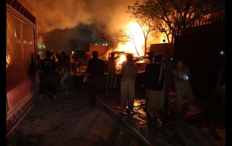 Al menos 12 personas resultaron heridas tras el atentado. EFE/F. Ahmed