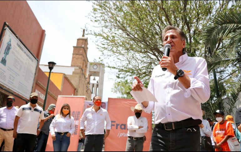 Juan José Frangie aseguró que una de las primeras obras que se realizarán en la localidad será la rehabilitación de la plaza principal. ESPECIAL