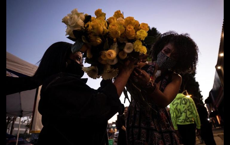 Miles de personas despidieron a Daunte Wright en medio de peticiones de justicia ante la brutalidad policial. EFE/E. Laurent