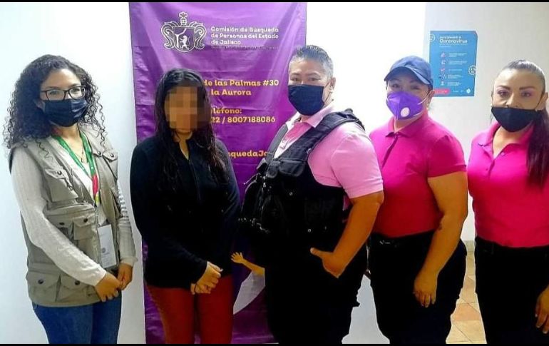 La menor fue entregada a la Comisión de Búsqueda de Personas del Estado de Colima, en el municipio de Sayula. ESPECIAL