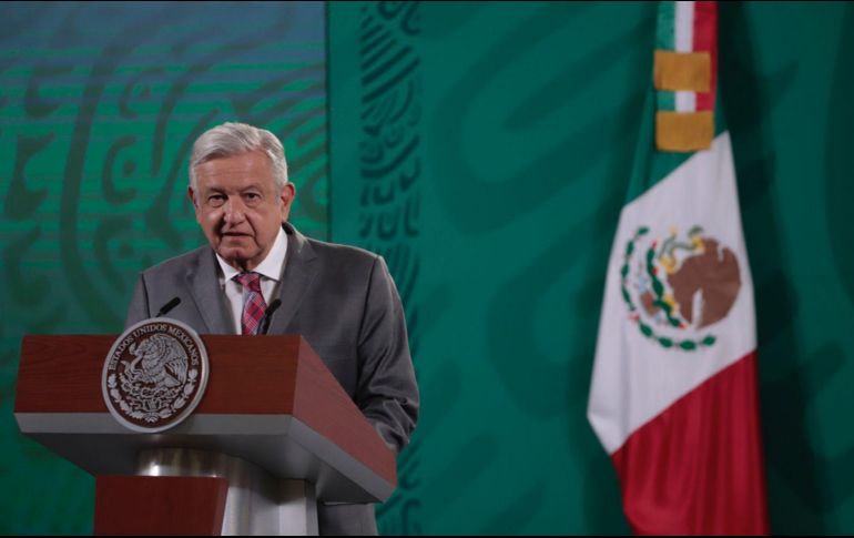 AMLO dijo que en regiones como la que integra Nayarit, Durango, Sinaloa, Baja California Sur, hay disminución de homicidios. SUN / B. Fregoso