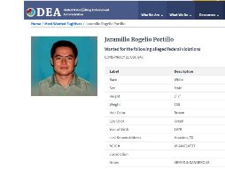 La ficha refiere que Jaramillo tiene 41 años de edad. ESPECIAL/www.dea.gov