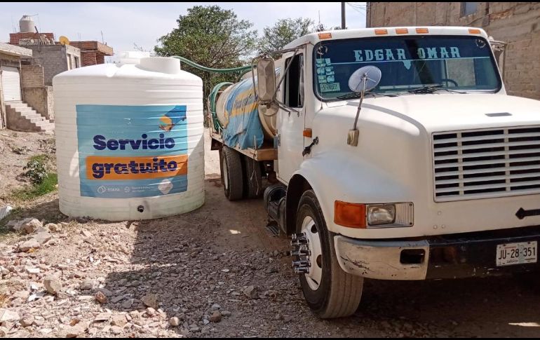 Para solicitar el servicio de pipas gratuitas se puede llamar a la línea telefónica SIAPATEL 3668-2482. ESPECIAL / SIAPA