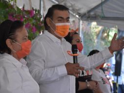 Salvador Zamora dio a conocer su propuesta este viernes en su visita a las localidades de Lagunitas y Ojo de Agua. ESPECIAL