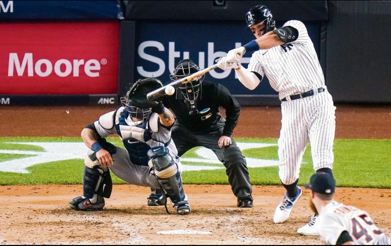 Pese a estar lesionado, el jardinero se despachó con dos jonrones. AP/F. Franklin