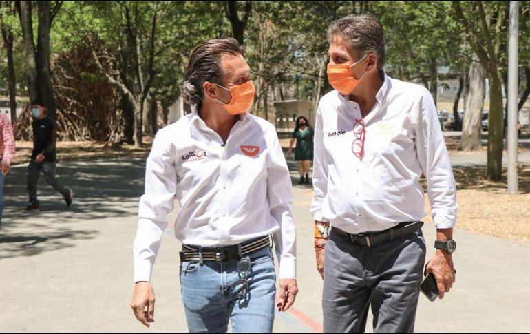 Los candidatos confirmaron que en ambas corporaciones se crearán los escuadrones de drones. TWITTER / @juanjosefrangie