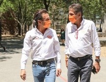 Los candidatos confirmaron que en ambas corporaciones se crearán los escuadrones de drones. TWITTER / @juanjosefrangie