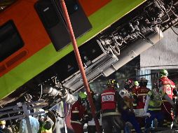 El accidente que ocurrió alrededor de la 22:20 horas locales entre las estaciones de Olivos y Tezonco, ha dejado hasta el momento 23 muertos y 79 hospitalizados. AFP / P. Pardo