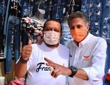 Frangie Saade realizó un recorrido por el tianguis de Santa Margarita. Cortesía