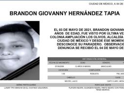 Brandon Giovanny Hernández Tapia, de 12 años de edad, se encuentra entre las personas fallecidas que dejó el colapso de la Línea 12 del Metro Olivos.