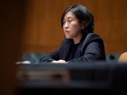 La Representante de Comercio Exterior de EU, Katherine Tai, participa en un evento público en Washington. EFE/ARCHIVO
