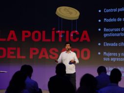 El aspirante a la alcaldía zapopana presentó su proyecto en un foro presencial y virtual de empresarios, líderes vecinales y académicos. ESPECIAL