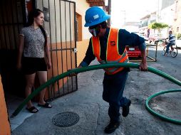 Para solicitar el servicio de pipas gratuitas se puede llamar a la línea telefónica SIAPATEL 3668-2482. ESPECIAL / SIAPA