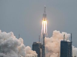 El cohete fue utilizado la pasada semana por China para lanzar al espacio uno de los módulos de su futura estación espacial. AFP