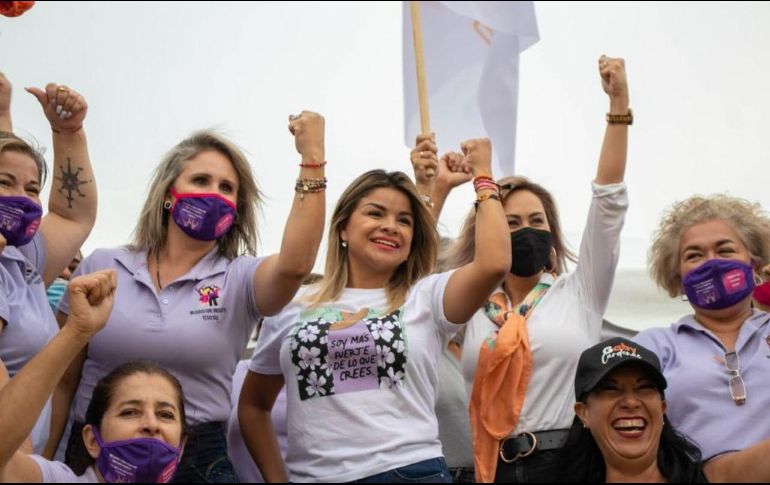 Gaby Cárdenas se reunió con mujeres en Parques de Tesistán. ESPECIAL