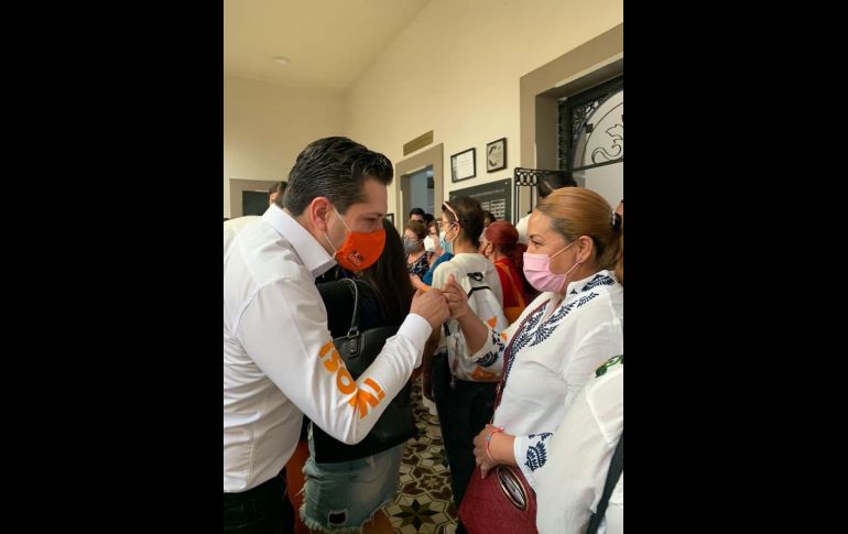 Mauro Garza reiteró que el Movimiento Naranja es también un movimiento de y para las mujeres. ESPECIAL