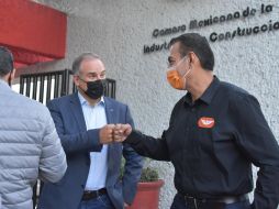 El emecista presentó este martes su plan de obra pública para los siguientes tres años a constructores. ESPECIAL