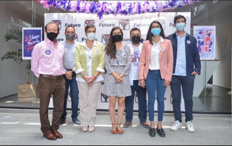 Los candidatos por el partido Futuro presentaron los cinco compromisos que serán sus eje de gobierno. ESPECIAL