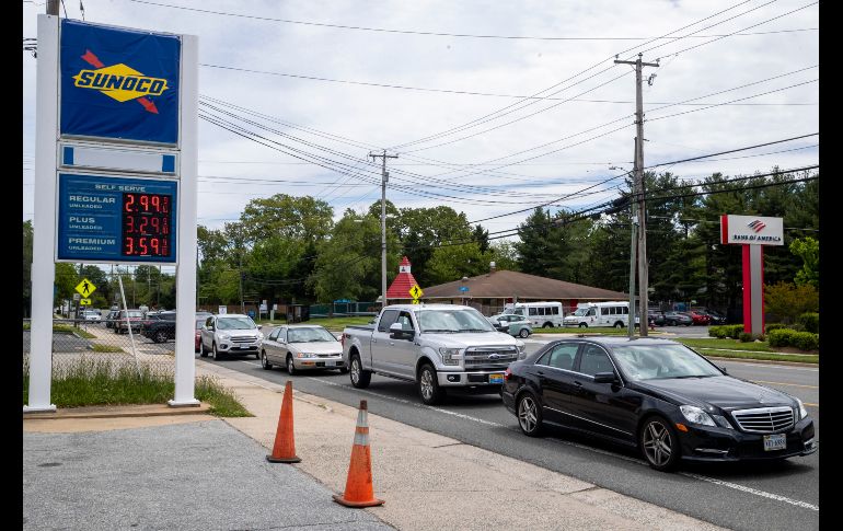 Una larga cola en Alexandria, Virginia. EFE/S. Thew