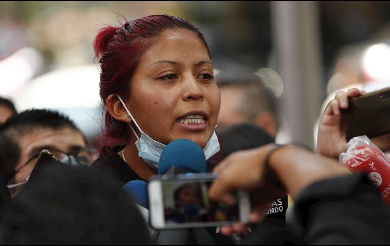 Marisol Tapia dijo hoy que presentará una denuncia contra quien resulte responsable del accidente que causó la muerte de su hijo. EFE/J. Méndez