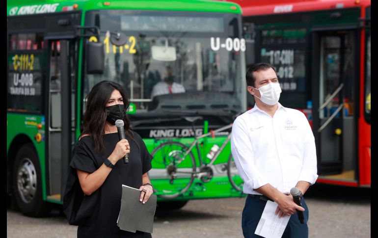 De las unidades, 176 son de piso bajo y 160 constan de un sistema dual, es decir, de piso bajo y alto. ESPECIAL / Gobierno de Jalisco