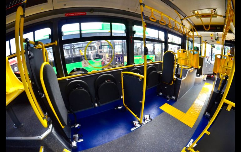 Otra de las características de las unidades es que ya cuentan con sistema podotáctil. ESPECIAL / Gobierno de Jalisco