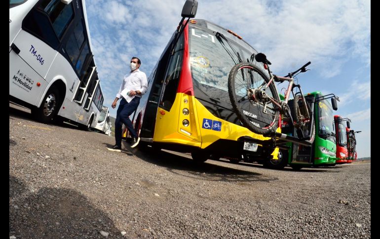 Todas las nuevas unidades cuentan con rack para bicicletas. ESPECIAL / Gobierno de Jalisco