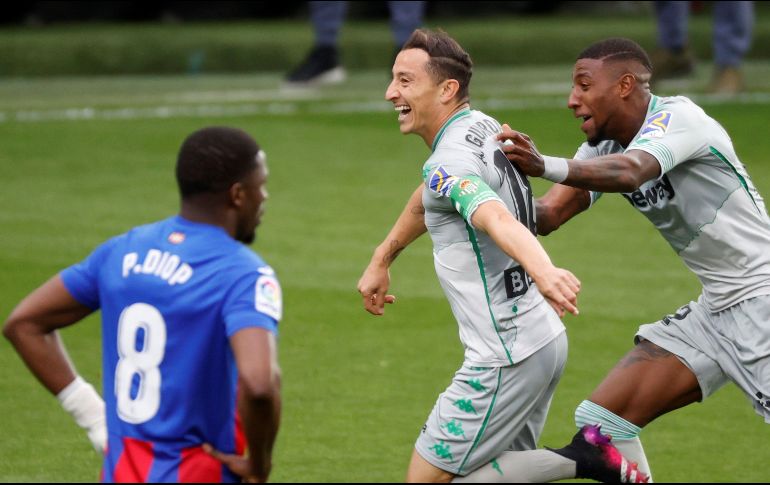 Guardado no anotaba con el Real Betis desde el 29 de enero del 2018.  EFE / J. Etxezarreta