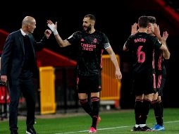 El Real Madrid aguanta en la pugna por el título de LaLiga Santander y se mantiene a dos puntos del liderato que ocupa el Atlético de Madrid. AP / F. Rodríguez