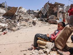 La violencia entre Israel y Gaza, la peor escalada en los últimos siete años, ha causado hasta ahora la muerte de alrededor de 180 palestinos y heridas a otros mil 200. AFP / S. Khatib