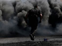 La escalada bélica entre ambas partes ha dejado ya más de 210 palestinos fallecidos en Gaza, mientras que en Israel los muertos son 12. EFE / A. Badarneh