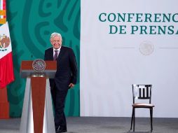 AMLO informa que hasta el momento hay un 80% de personal educativo vacunado. EFE/Presidencia de México