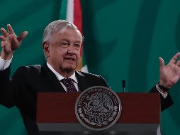AMLO. Dando su informe en 