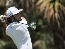 Abraham Ancer tuvo una sólida jornada a pesar de no haber registrado el mejor score gracias a un costoso doble-bogey. EFE/T. Maury
