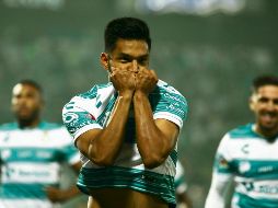 Eduardo Aguirre marcó dos de los goles santistas. IMAGO7/J. Ruiz