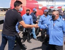 Ángel Zaldívar convivió con los bomberos y escuchó algunas de sus vivencias. TWITTER/@AZaldivar_