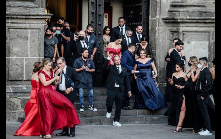 La boda religiosa de Saúl “Canelo” Álvarez con Fernanda Gómez llamó la atención a nivel nacional e internacional. EL INFORMADOR/G. Gallo