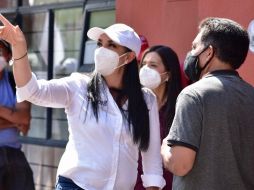 En el mensaje grabado, la alcaldesa con licencia de Metepec presuntamente mandó un mensaje a su adversario del PAN. TWITTER / @GabyGamboa_S