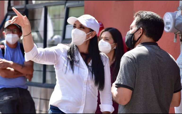 En el mensaje grabado, la alcaldesa con licencia de Metepec presuntamente mandó un mensaje a su adversario del PAN. TWITTER / @GabyGamboa_S