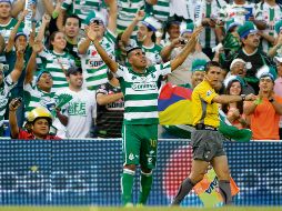 DANIEL LUDUEÑA. El histórico atacante de Santos fue el héroe de la Final al anotar el gol del título.  IMAGO7