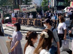 NO LOS QUIEREN. Ciudadanos de Tokio se han manifestado en contra de la realización de los Juegos Olímpicos en dicha ciudad. EFE