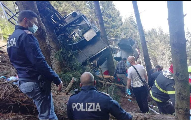 TRAGEDIA. 14 personas murieron tras el desplome. EFE