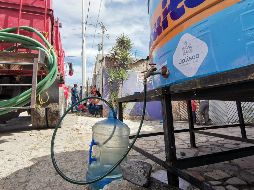 Para solicitar el servicio de pipas gratuitas se puede llamar a la línea telefónica SIAPATEL 3668-2482. ESPECIAL / SIAPA