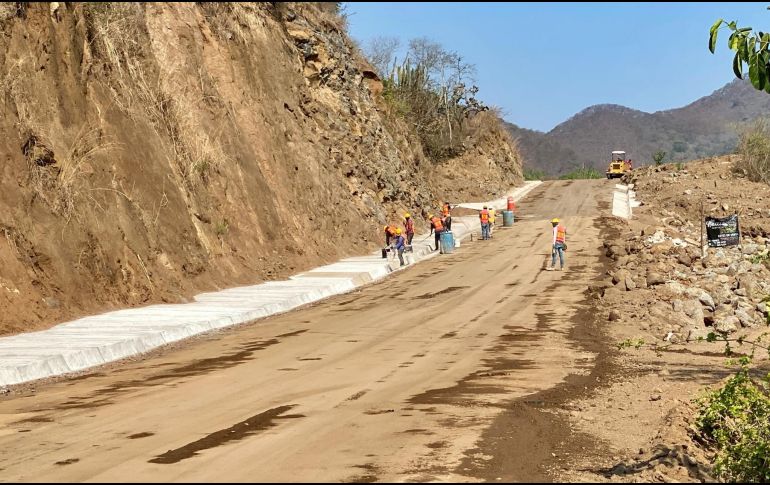 Actualmente, ocho frentes de trabajo se encuentran laborando para la conclusión de esta vía. ESPECIAL / Coordinación General de Gestión del Territorio Jalisco